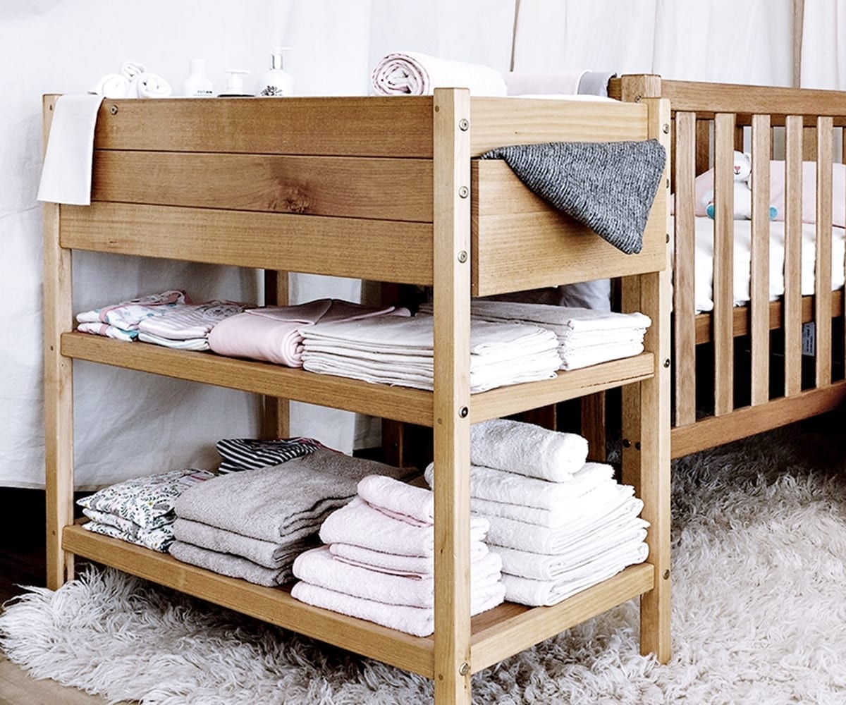 baby change table with storage