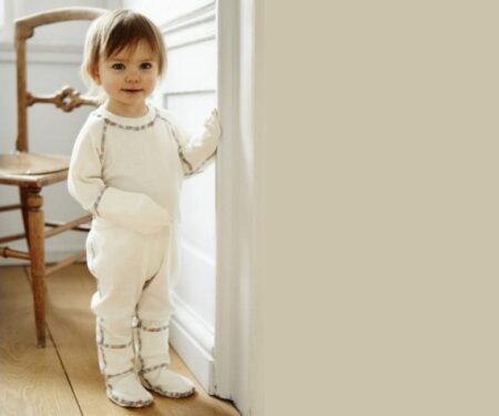 Comfort Eczema Onesie PJs - Organic Cotton Unbleached and Un-Dyed