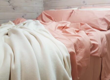 MUTED CLAY Organic Cotton Poplin Bedding - Sheets, Quilt Covers, Pillowcases, Cushion Covers