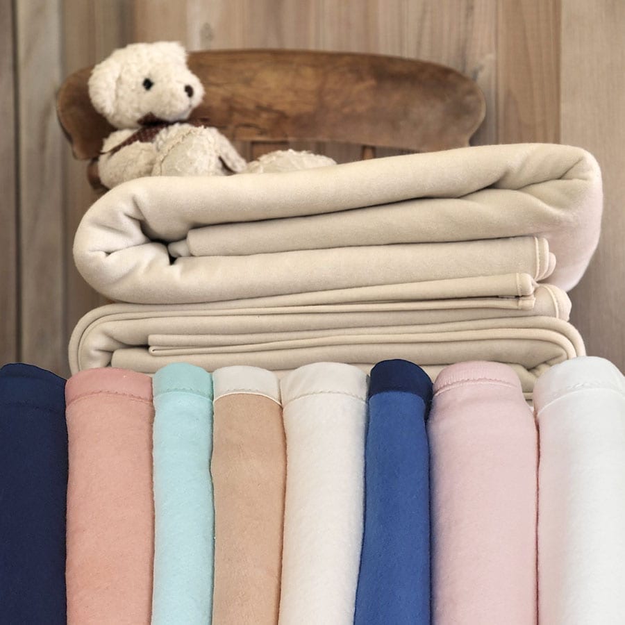 Organic Cotton Blankets – Light Weight Fleece – Nursery