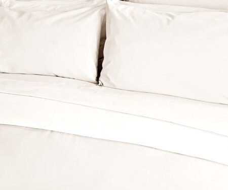 NATURAL Organic Cotton Poplin Bedding - Sheets, Quilt Covers, Pillowcases