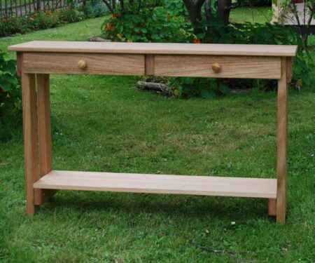 Hardwood Console Table - With 2 drawers – AUSTRALIAN MADE 100% Organic