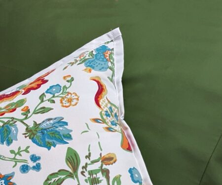 home-and-bedroom-organic-cotton-canvas-botanica-print-cushion-covers-with-pesto organic poplin