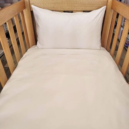 NATURAL Organic Cotton Poplin Bedding - Nursery - Image 3