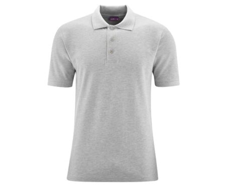 Organic Cotton Polo Shirt - Light Grey - all sizes