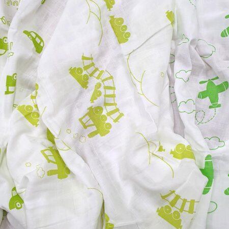 Baby Wraps - Organic Muslin - various prints - (3 Pack) - Image 2