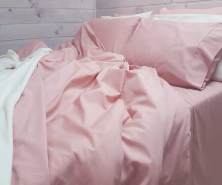 PINK Organic Cotton Poplin Bedding - Sheets, Quilt Covers, Pillowcases, Cushion Covers