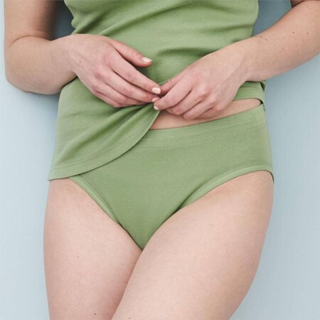 Womens Jade Slip Waist Briefs - Organic Cotton - Image 5