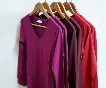 v-neck-womens-stretch-long-sleeve-shirt-organic-cotton-red-truffle-or-pink